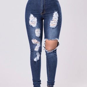 Distressed Jeans
